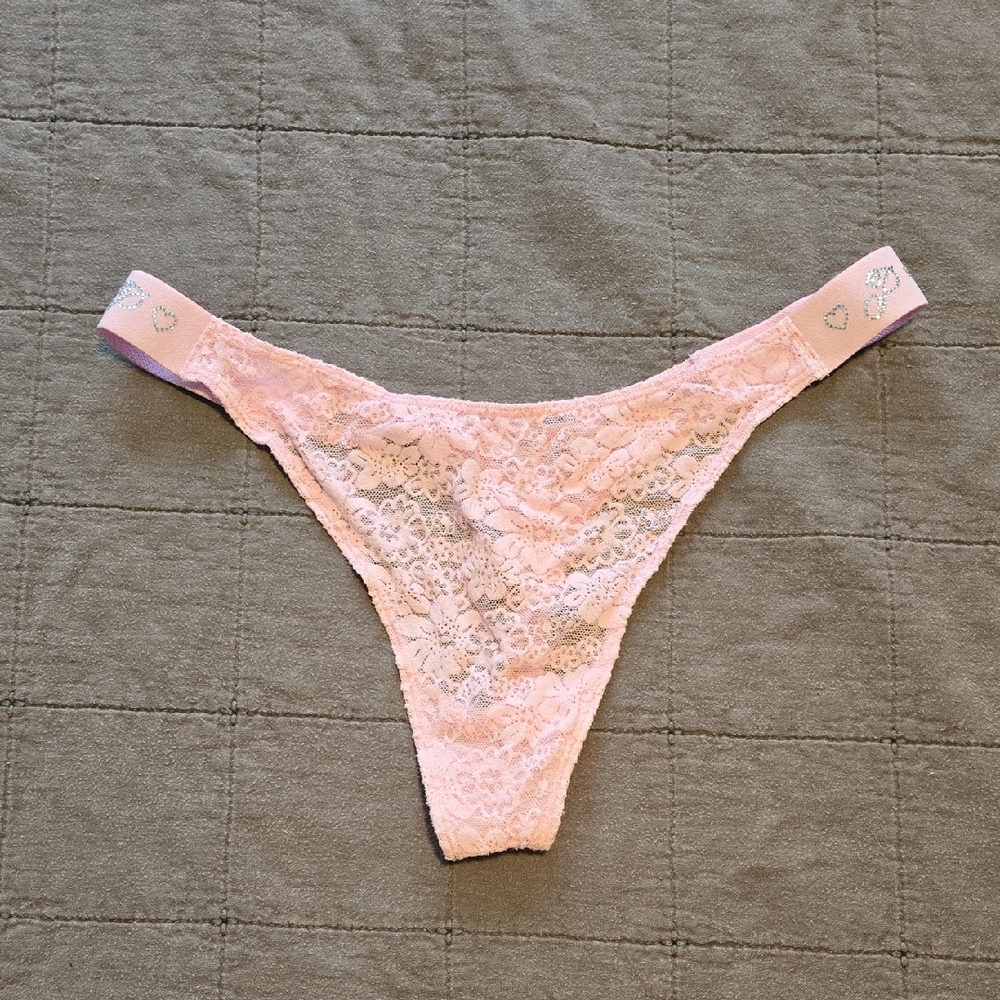 🍑PINK Lace Thong Panty🍑